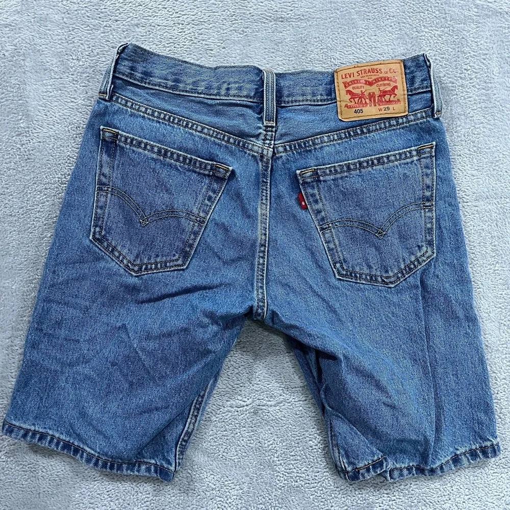 Levis 405 Jean Shorts Men's 29x10 Straight Fit Active‎ Y2K Denim Western